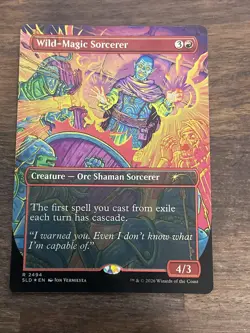 Wild-Magic Sorcerer 2494 Foil Secret Lair Shadows Over Balduer's Gate D&D - Image 1