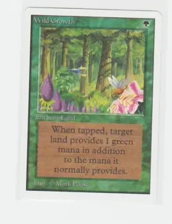 Magic the Gathering ~ MTG ~ 1x Wild Growth ~ UNLIMITED ~ LP - Image 1
