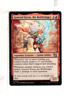MTG SkeenAB General Kreat the Boltbringer ANIME ART from J25. NM. - Image 1