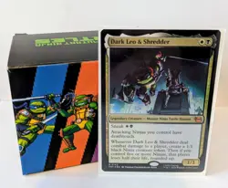 Dark Leo & Shredder Commander Deck | Boxed & Sleeved | 20 Rares/Mythics TMNT MTG - Image 1