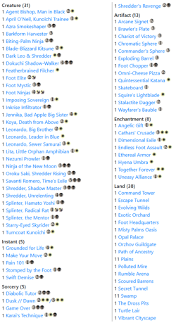 Dark Leo & Shredder Commander Deck | Boxed & Sleeved | 20 Rares/Mythics TMNT MTG - Image 5