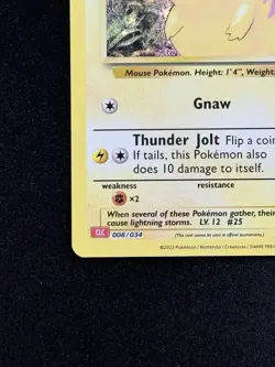 Pokemon TCG Classic CLC 008/034 Pikachu NM 1P - Image 4