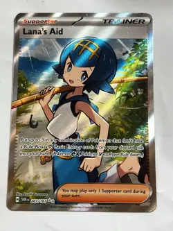 Pokemon TCG Lana's Aid Holo Ultra Rare Card 207/167 Sv06: Twilight Masquerade - Image 1
