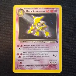 Dark Alakazam - (LP) Team Rocket Holo 1/82 2000 English Pokemon TCG - Image 1