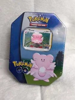 Pokemon TCG: Pokemon GO "Blissey" Collectible Tin | Promo Cards & Booster Packs - Image 1