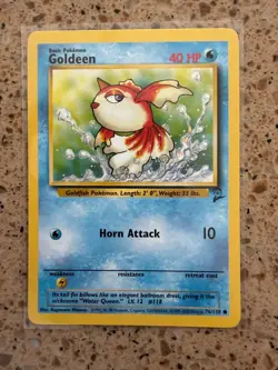 2000 POKEMON GAME BASE II 76/130 GOLDEEN NM - Image 1