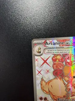 Arcanine EX Tera Pokemon TCG Scarlet Violet Full Art Holo Ultra Rare 224/198 LP - Image 3