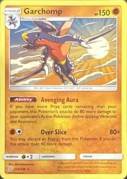 Garchomp 114/236 Rare Unified Minds Pokemon Near Mint - Image 1