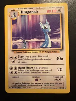 Pokemon TCG - Dragonair Base Set 18/102 Rare WOTC - Image 1