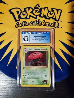 Pokemon Erika's Vileplume Gym Heroes 1st Edition Holo Rare 5/132 CGC 10 Gem Mint - Image 1