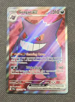 Pokemon TCG Gengar ex 193/162 Full Art Ultra Rare Temporal Forces NM - Image 1