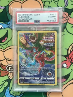 Pokemon TCG: SWSH Crown Zenith Deoxys GG12/GG70 PSA 10 Gem Mint Galarian Gallery - Image 1