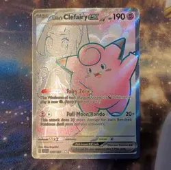 Pokemon TCG Lillie's Clefairy EX 173/159 Sv09 Ultra Rare Holo 190 HP English - Image 1