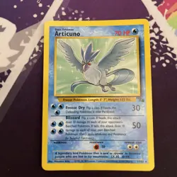 Pokemon TCG Articuno 17/62 Non Holo/Regular Fossil Set WOTC Vintage LP - Image 1