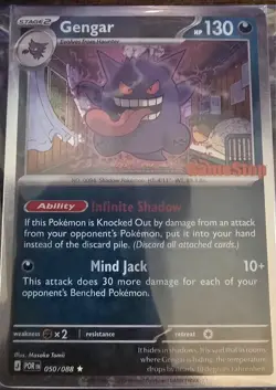 🔥Pokemon Gengar GameStop Exclusive Stamped Promo Sealed CRISP And Very Centered - Image 1