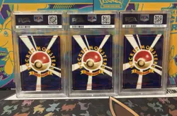 PSA 8 Entei, Raikou, Suicune Holo Bundle 2000 Neo 3 Japanese 243 244 245 Pokemon - Image 3