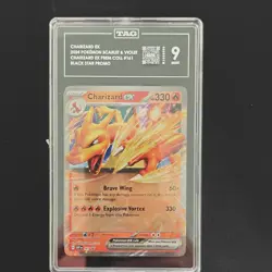 Pokemon Charizard ex SVP161 Scarlet & Violet Black Star Promo Holo TAG Graded 9 - Image 1