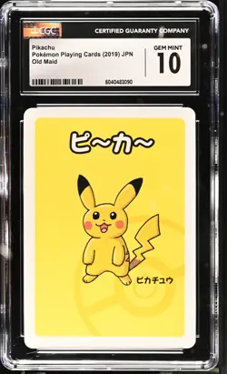 CGC 10 - PIKACHU OLD MAID 2019 Pokemon Japanese Playing Card - CGC 10 - Image 1