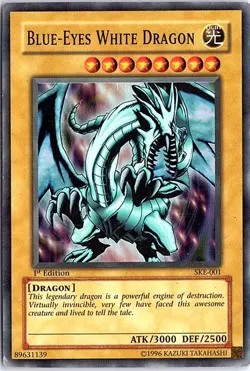 Blue-Eyes White Dragon Super Rare Starter Deck: Kaiba Evolution SKE-001 1st Ed L - Image 1