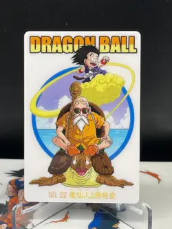 Dragon Ball Gumi Card Gumica Red Back No.22 SON GOKU Master Roshi 2003 - Image 1