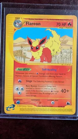 Flareon Skyridge 8/144 Non-Holo Rare Pokemon TCG E-Series Card Mint 70 HP YC4 - Image 1