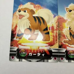 Japanese Growlithe & Arcanine Zukan Pokemon Card Bandai Carddass Vintage - Image 3