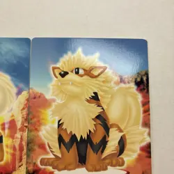 Japanese Growlithe & Arcanine Zukan Pokemon Card Bandai Carddass Vintage - Image 4