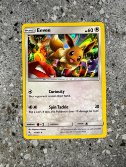 Pokemon TCG Cards Eevee 48/68 Hidden Fates Holo Rare NM-M - Image 1