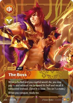 Sett - The Boss (Metal) Promo Riftbound Organized Play Promotional Cards 269/298 - Image 1