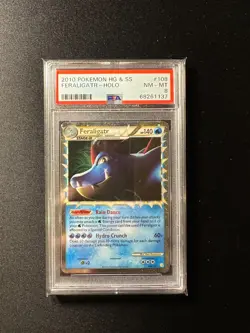 Feraligatr (Prime) - 108/123 - Ultra Rare HGSS PSA 8 NM-Mint Pokemon Card - Image 1