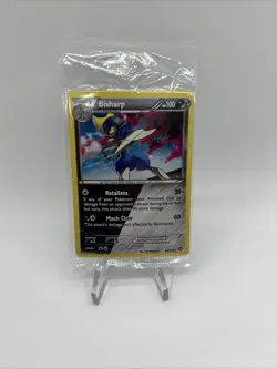 Bisharp 64/114 XY Steam Siege Cosmos Holo Promo Pokemon Card TCG - SEALED - Image 1
