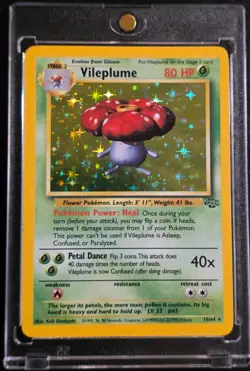 Vileplume Jungle Set Holo Rare Card 15/64 Pokemon Never Played With - Image 1