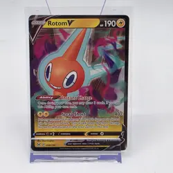 Pokemon Rotom V 058/196 Lost Origin Ultra Rare Holo Card Sword & Shield - Image 1