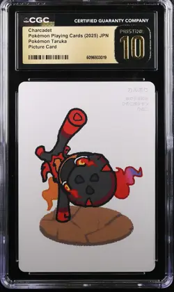 2025 POKEMON JAPANESE TARUKA PICTURE CARD CHARCADET CGC 10 PRISTINE - Image 1