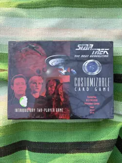Star Trek Next Generation Klingon Two player Customizable Card Game NEW sealed - Image 1