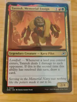 MTG Tannuk, Memorial Ensign 0233 Edge of Eternities M/NM Free UK P&P - Image 1