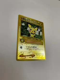 NM Pichu Pokemon Card Japanese No. 172 Promo Reverse Holo Neo 2000 - Image 3