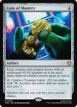 Coin of Mastery Teenage Mutant Ninja Turtles NM MTG - Image 1