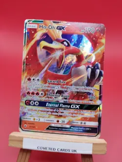 21/147 Ho-Oh GX Holo Ultra Rare Sun & Moon Burning Shadows Pokemon TCG Card 2017 - Image 1