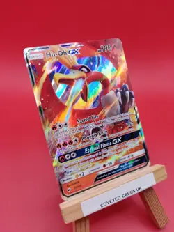 21/147 Ho-Oh GX Holo Ultra Rare Sun & Moon Burning Shadows Pokemon TCG Card 2017 - Image 3