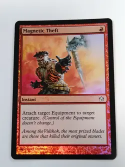 Magic The Gathering 1x MAGNETIC THEFT - Fifth Dawn - MTG Rare FOIL Red NM - Image 1