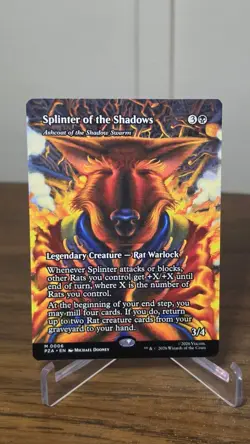 Splinter of the Shadows - Ashcoat of the Shadow Swarm Borderless M TMNT PZA 6 NM - Image 1