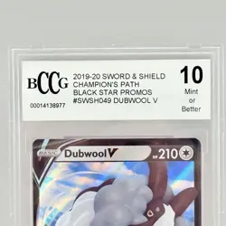 BCCG 10 Dubwool V Black Star Promo Champions Path SWSH049 2020 Pokemon - Image 3