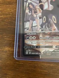 Pokemon Umbreon V Single Strike Full Art Ultra Rare TG22/TG30 Brilliant Stars H… - Image 5