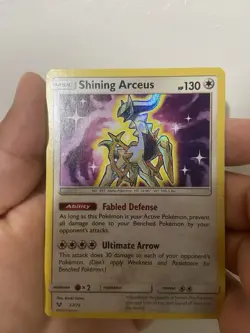 Shining Arceus 57/73 Shining Legends Holo Pokemon Card TCG - Image 1