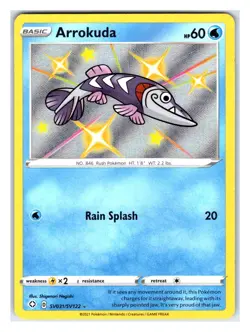 Pokemon TCG - Arrokuda - Shining Fates: Shiny Vault SV031/SV122 Shiny Holo Rare - Image 1