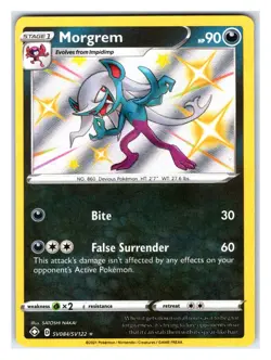 Pokemon TCG - Morgrem - Shining Fates: Shiny Vault SV084/SV122 Shiny Holo Rare - Image 1