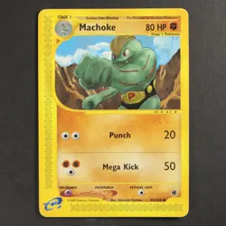 Machoke 85/165 Expedition Pokemon TCG VG Condition Non Holo 2002 - Image 1