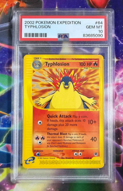 2002 Typhlosion Pokemon Expedition #64 Non Holo PSA 10 Gem Mint - Image 1