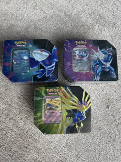 Pokemon TCG - Azure Legends Tins (2025) - Set of 3 - NEW + SEALED - English - Image 1